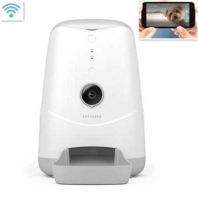 China 2021 New Tuya Auto Smart Wifi Camera Cat Dog Food Dispenser Bowl APP Control Advanced Smart Automatic Pet Synchronized Feeder for sale