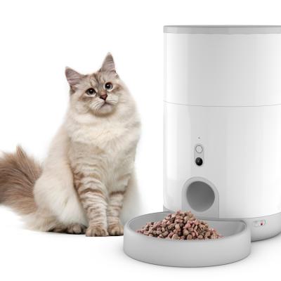 China Tuya OEM APP Control Auto Smart Wifi Cat Dog Food Dispenser Bowl Automobile Advanced Intelligent Auto Electronic Synchronized Feeder For Pet for sale