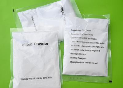 China Food Grade CAS 1343-88-0 Certified Oil Filter Powder Magnesium Silicate for sale