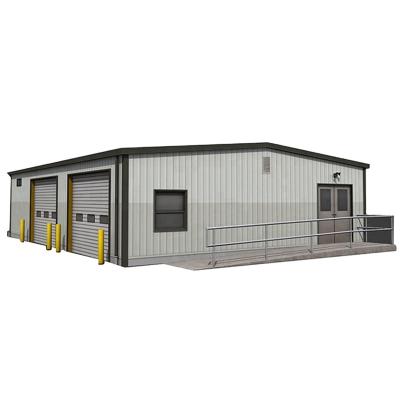 China Modern low cost light steel frame prefabricated building construction shopping mall hall prefab warehouse steel structure for sale