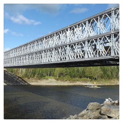 China New Design Low Price Steel Structure Bridge Prefab Trusses Bailey Bridge Multi Model Portable Components Temporary Steel Bridge for sale