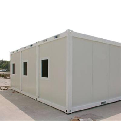 China Parking Lot Low Cost 20ft Prefab Flat Pack Container Houses for sale