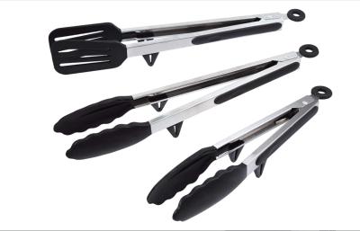 China Multifunction Kitchen Food Tongs Stainfree 12in Length Dishwasher Safe for sale