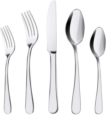 China 5 Pieces Stainless Steel Safe Flatware Cutlery Set Utensil Kitchen Cookware Sets for sale