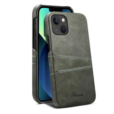 China Support Shockproof Radio Charging Luxury Business Mobile Phone High Quality Leather Case For iPhone Series for sale