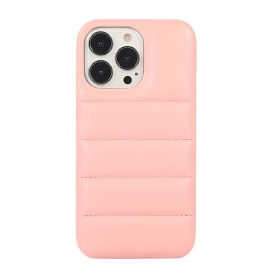 China Shockproof Imitation Down Rough Leather Jacket Sofa Design Phone Case For Iphone X Series Waterproof Phone Cover for sale