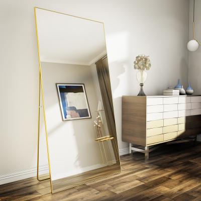 China Environmental Friendly Explosion Proof Hot Selling Mirror Position Floor Length Dressing Mirrors For Home Office Decoration for sale