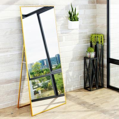 China Best Sale Explosion-proof Environmental Friendly Rectangular Floor Standing Mirrors Makeup Dressing Table Mirror For Living Room Bedroom for sale