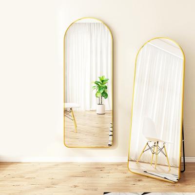 China Explosion Proof Environmental Friendly Professional Made Arch Decorative Modern Cloakroom Wall Integral Floor Mirror for sale