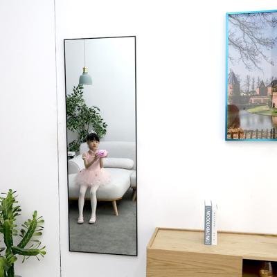 China Explosion Proof Modern Environmental Friendly Decorative Wall Cloakroom Style Factory Price Floor Rectangle Integral Mirror for sale