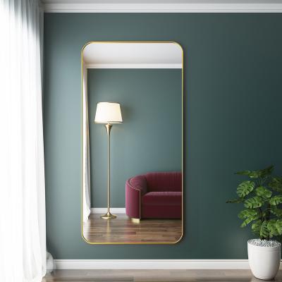 China Bedroom Furniture Wall Full Mirror Explosion Proof Environmental Friendly Easy Clean Floor Standing Full Mirror for sale