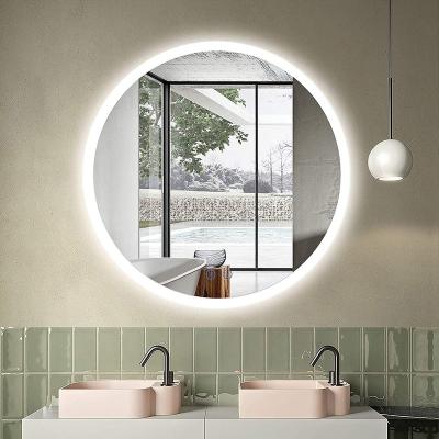 China Explosion Proof Environmental Friendly Modern Smart Bathroom Mirror With Hotel Light Touch Control Vanity Mirror for sale