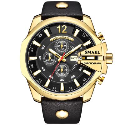 China Luxury Big Dial DAD Date RAYMONS SL-9079 Stainless Steel Mens Wrist Watches Relogio Masculino Automatic Chronograph Custom Watch for sale