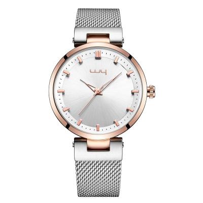 China OEM Reloj De Mujer Brand Date RAYMONS WY-064 Design Mesh Band Automatic Elegant Genuine Watch Custom babae panoorin for sale