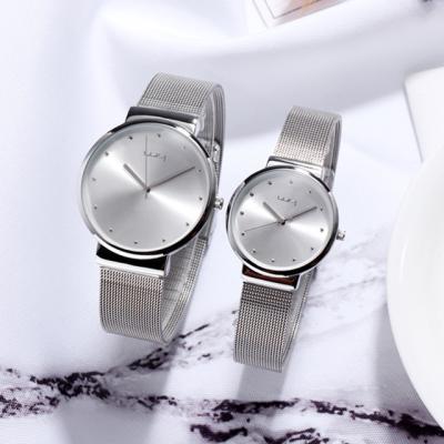 China Raymons WY-057 Automatic Causal Newcomer Date Lover Custom Couple Watches Stainless Steel Band Gift Watch Reloj De Pareja For Man Women for sale