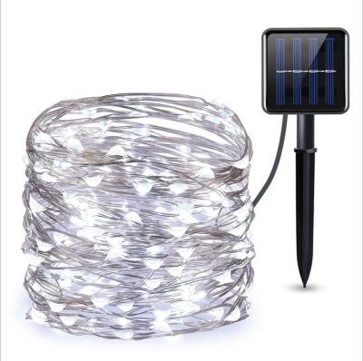 China String Light Waterproof 8 Modes Multicolor Outdoor Copper Wire Solar Powered String Lights For Party Decoration for sale