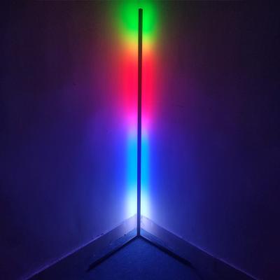 China SYJ-Dropshipping Modern Running Nordic Shelf Standing Tripod Corner LED Contemporary Smart Modern RGB Floor Lamp for sale