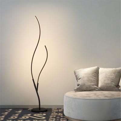 China Nordic simple modern minimalist personality living room bedroom bed art style creative branch LED floor lamp for sale