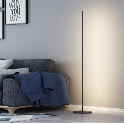 China New Modern Simple Luxury Nordic Circular Stand Up Floor Lamp Living Room Bedroom Light Vertical Floor Lamp for sale