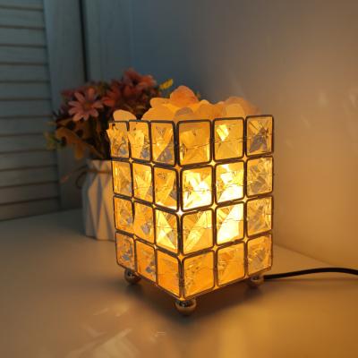 China Hot Himalayan Salt Lamp Lava Lamp Square Princess Rock Lamp Natural Crystal Bedside Bedroom Decoration for sale