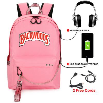 China With USB Rechargeable Wilderness Bag USB Schoolbag Computer Bag Backpack for sale