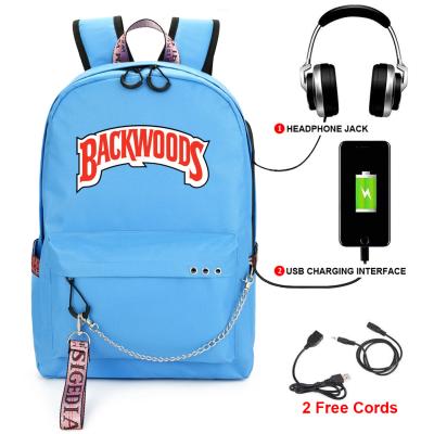 China With USB Wildland Running Bag USB Rechargeable School Bag Computer Bag Backpack Sets for sale