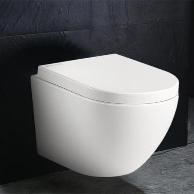 China Cheap European Water Saving Closet Cistern Style Concealed Wall Hung Toilet System for sale