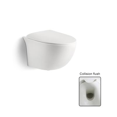 China Concealed Ceramic Cistern Bathroom One Piece WC Opposite Washdown Wall Hung Toilet for sale