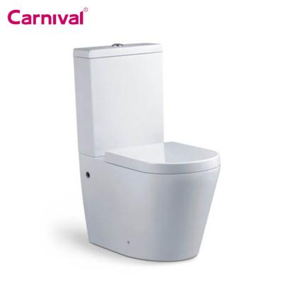 China Double-Stream Bathroom Ceramic Australian Filigree Standard Washdown Extended WC Toilet Dresser for sale