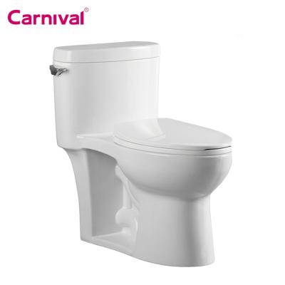 China Double-flush siphonic bathroom north american cupc one piece toilet bowl for sale