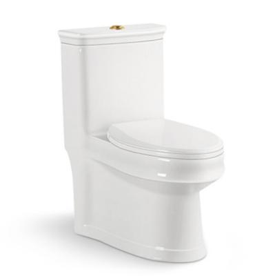 China Double-flush factory production ceramic sanitaryware series one piece toilet bowl for sale