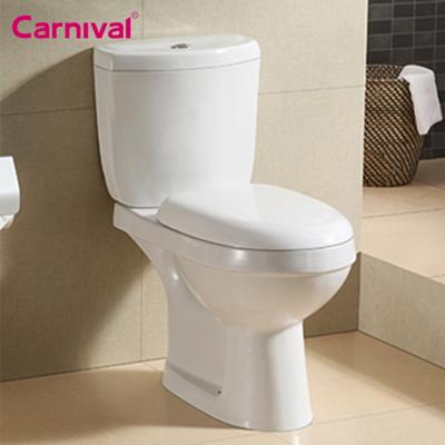 China China Ceramic Sanitary Washdown Double-Flow Two-Piece Ware Toilet WC L020 for sale