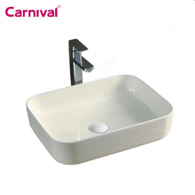 China Modern Sanitary Ware Factory Supplier China Edge Rectangle Slim Art Basin 9391 for sale