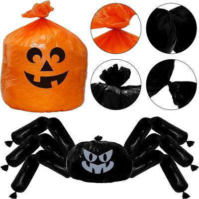 中国 ハロウィンのジャンボくものカボチャ芝生の葉は党装飾を袋に入れる 販売のため