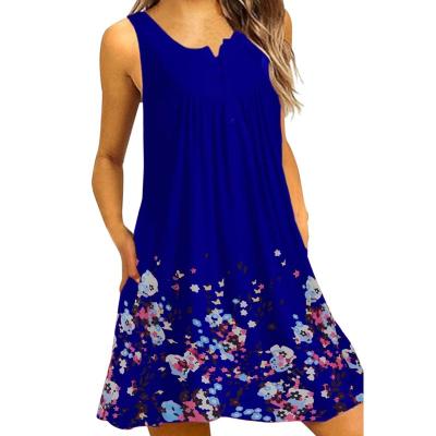 China New Design Women's Clothing Anti-wrinkle Floral Lady Casual Summer Beach Dresses for sale