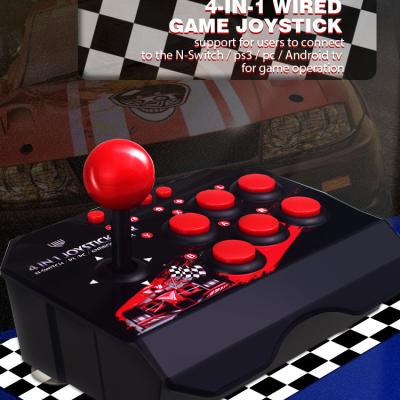 China Touch Buttons Arcade Fight Stick 4-in-1 Universal Retro Arcade Games Joystick Arcade Games Accessories For Switch/PC/PS3 Andriod Games for sale