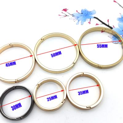 China Books Best Quality Different Size Loose Leaf Book Binder Ring For BookGold Metal Three Rings 2.5X25X40mm Loose Leaf Calendar Binder Ri for sale