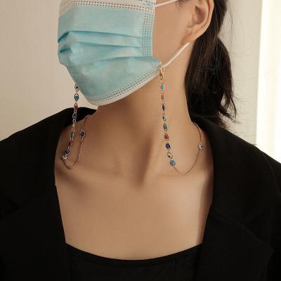 China Amazon Punk Punk Hot Selling Masking Lanyards Beaded Glasses Lanyards Face Masking Hook for sale