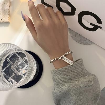 China European and American Retro Women's Fashion Dangling Bracelet Letter Creative Jewelry for sale