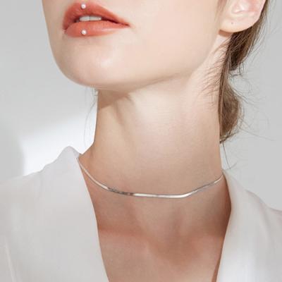 China Punk Shiny Wide Collar INS Wind Clavicle Chain Neckerchief Female Headscarf Accessories for sale