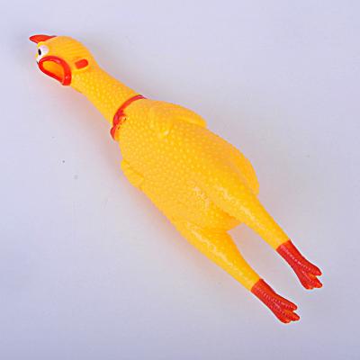 China Squeeze and Squeal Toy Chicken Trick Decompression Squeezing Creative Fun Children's Squeeze Chicken Squeal Noise Bigs Pet Toy for sale