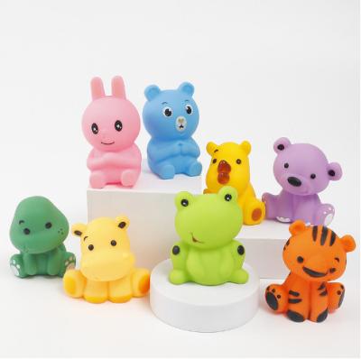 China Enamel Little Animal Children's Bathing Water PlayingGlue Enamel Environmentally Friendly Water Playing Animals Squeezing Making SoundsWater Spray Toys for sale