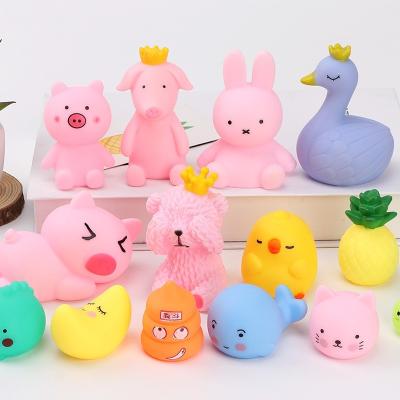 China Animal Cartoon Animals Squeezing and Squeezing Decompressing Parent Child Toys Making Noises Baby Bathroom Playing Water Toys Wholesale for sale