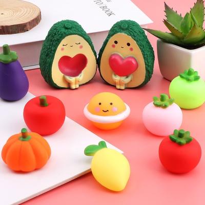 China Pinch and Scream Enamel Simulation Fruits and Vegetables Kneading Healthy Toy Wholesale for sale