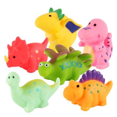 China Enamel Dinosaur Baby Dinosaur World Bathing Enamel Bathing Tyrannosaurus Rex Baby Water Playing BB Device Education The First Bathing Toys for sale