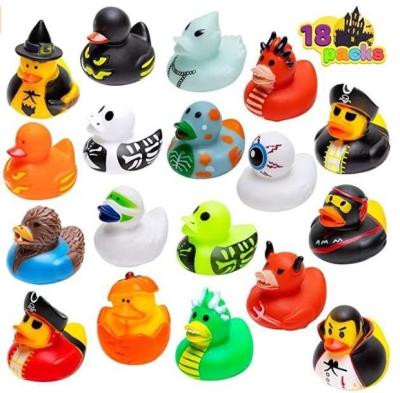 China BB Whistling Water Toy Halloween Enamel Duck BB Whistling Children's Bathroom Shower Water Playing Toys Halloween Decoration Support OEM for sale