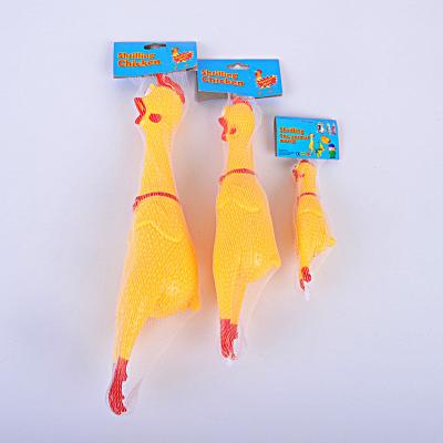 China Creative Xiaoxiao Chicken Squealing Crying Chicken Pinch And Scream Sounding Toy Chicken Trick Decompression Squeezing Fun Children's Pet Toys for sale