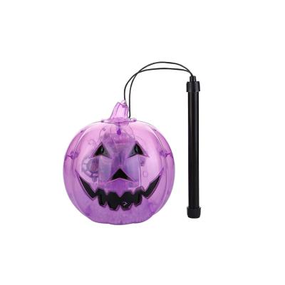 China Low Price Wholesale Custom Portable Plastic Halloween Pumpkin Lantern With LED Lamp HD-55 for sale