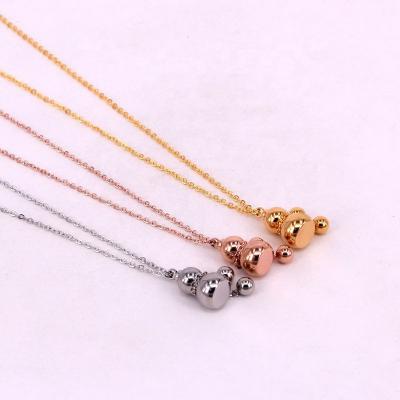 China TRENDY fashion calabash pendant branded stainless steel jewelry necklace for girls for sale