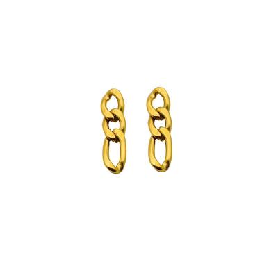 China Environmental Friendly 2023 new trendy	stainless steel cuban chain earrings for sale